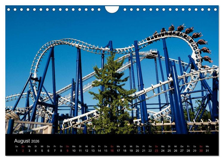 Produktbild: Made for Fear - Der Achterbahnkalender (Wandkalender 2026 DIN A4 quer), CALVENDO Monatskalender