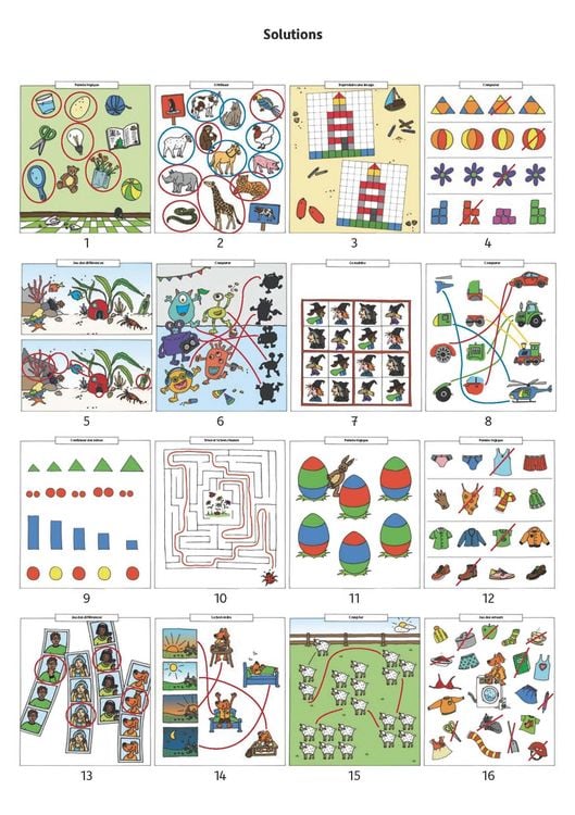 Produktbild: Bloc d'activit&eacute;s pr&eacute;scolaires &agrave; partir de 5 ans pour gar&ccedil;ons et filles, livre garcon 4 ans - Pens&eacute;e logique, devinettes et casse-t&ecirc;te pour appre