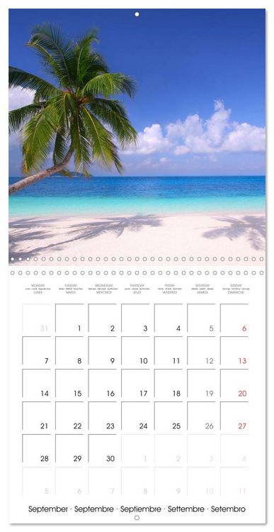 Produktbild: Maldives - Sun, water and beach (Wall Calendar 2026 12 &times; 12 Inch) CALVENDO 12 Month Wall Calendar