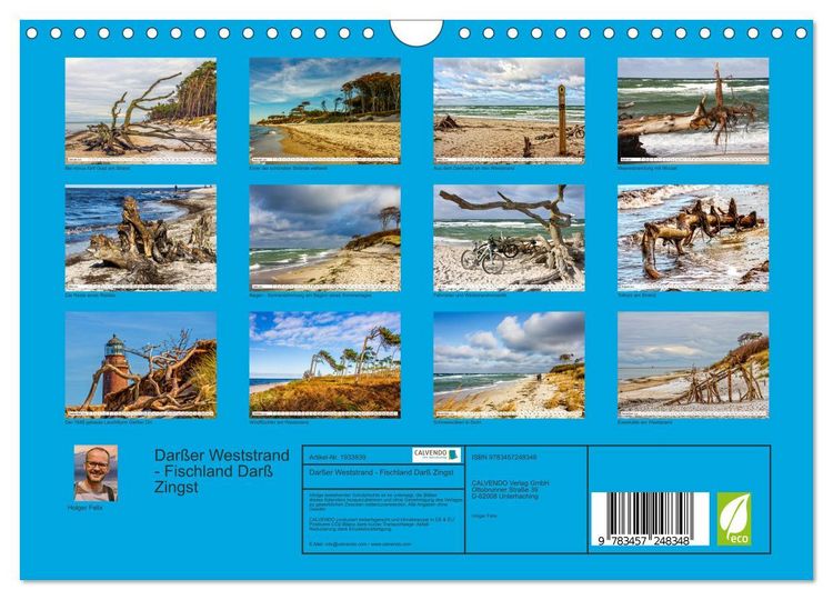 Produktbild: Dar&szlig;er Weststrand - Fischland Dar&szlig; Zingst (Wandkalender 2026 DIN A4 quer), CALVENDO Monatskalender