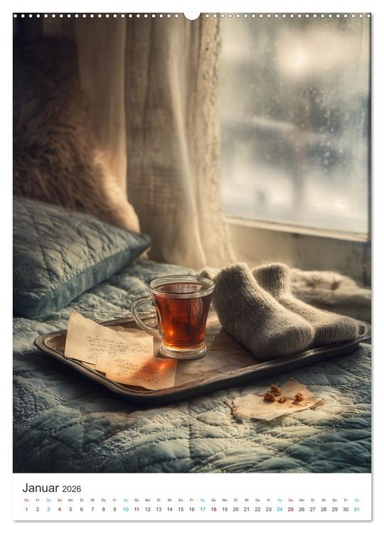 Produktbild: A Cup of Time (Wandkalender 2026 DIN A2 hoch), CALVENDO Monatskalender