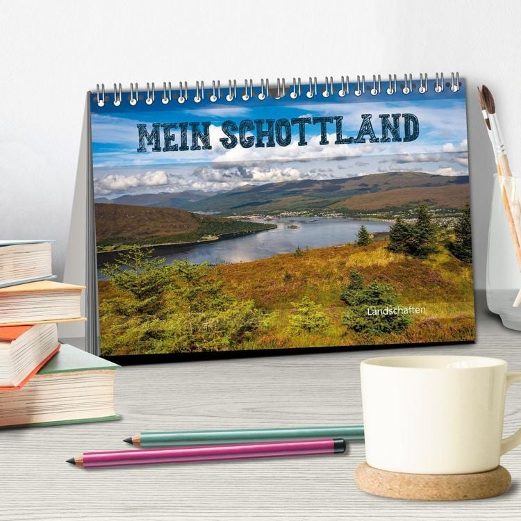 Produktbild: Mein Schottland - Landschaften (Tischkalender 2026 DIN A5 quer), CALVENDO Monatskalender