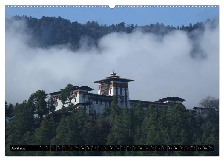 Produktbild: Druk Yul - Szenen aus Bhutan (Wandkalender 2026 DIN A2 quer), CALVENDO Monatskalender