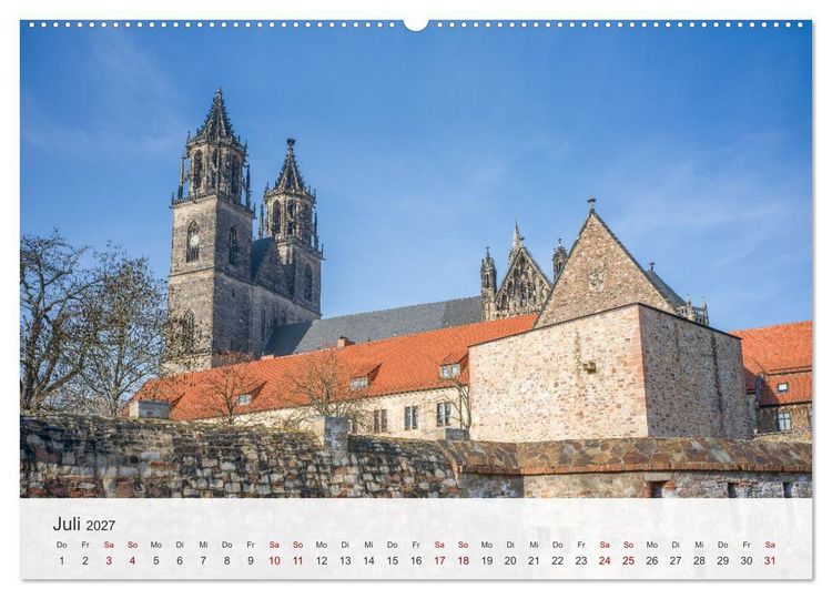 Produktbild: Magdeburg - Landeshauptstadt Sachsen-Anhalts (hochwertiger Premium Wandkalender 2027 DIN A2 quer), Kunstdruck in Hochglanz