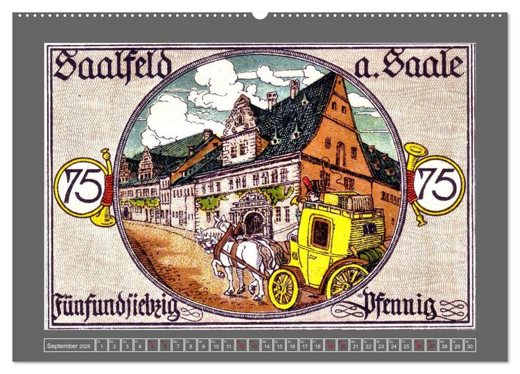 Produktbild: Gru&szlig; aus Saalfeld an der Saale (Wandkalender 2026 DIN A2 quer), CALVENDO Monatskalender