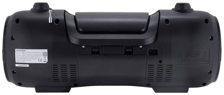 Produktbild: UNIVERSUM BB 500-20 Ghettoblaster UKW AUX, Bluetooth&reg;, CD, SD, USB Inkl. Fernbedienung, Stimmungslicht Schwarz