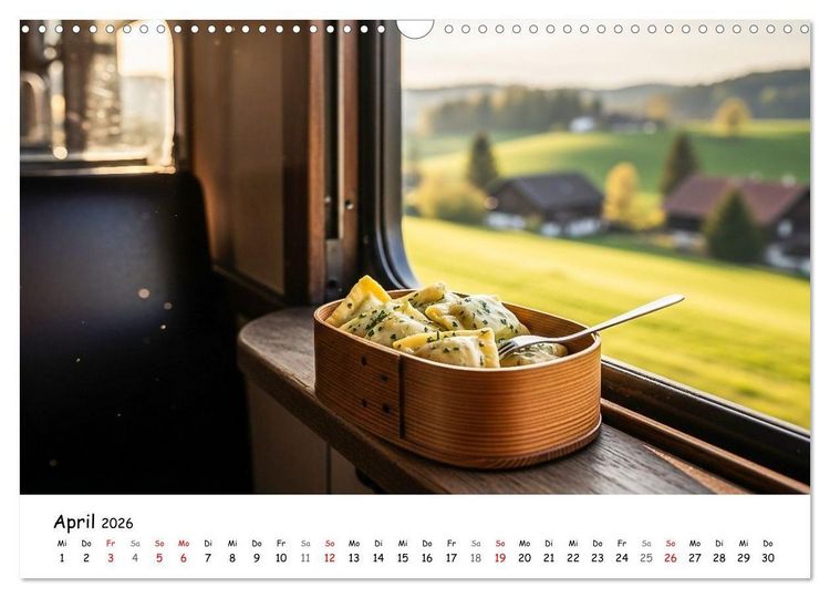 Produktbild: Schw&auml;bischer Maultaschen-Kalender (Wandkalender 2026 DIN A3 quer), CALVENDO Monatskalender
