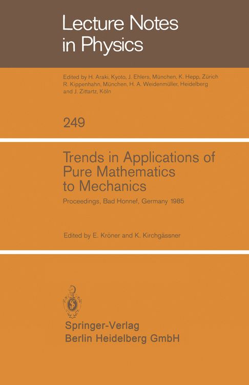 Produktbild: Trends in Applications of Pure Mathematics to Mechanics
