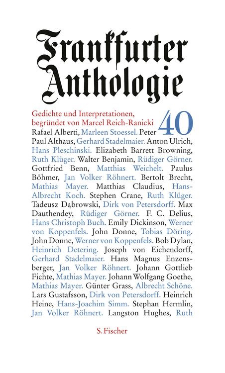 Produktbild: Frankfurter Anthologie