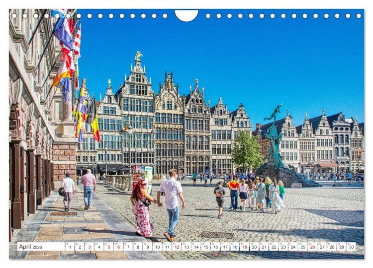 Produktbild: Antwerpen - sehen und erleben (Wandkalender 2026 DIN A4 quer), CALVENDO Monatskalender