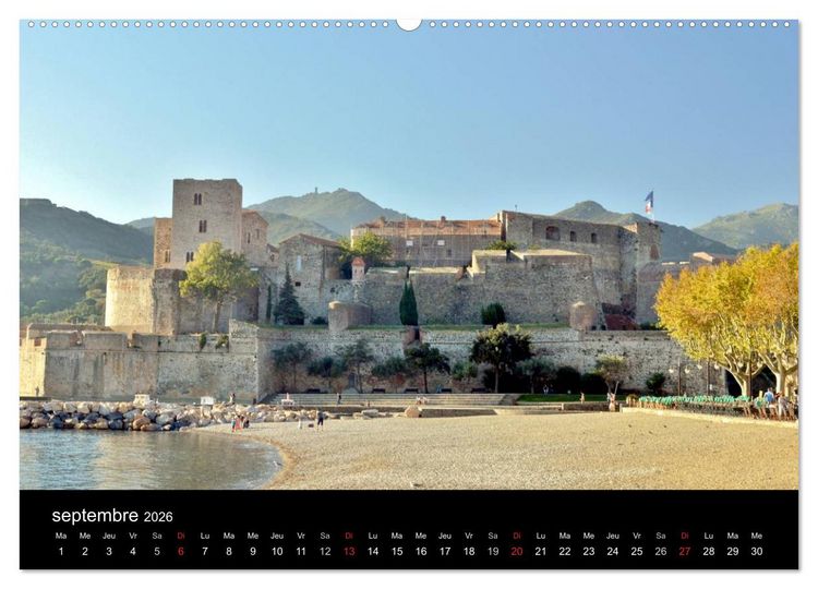 Produktbild: Un jour COLLIOURE (Calendrier mural 2026 DIN A2 vertical) calendrier de bureau