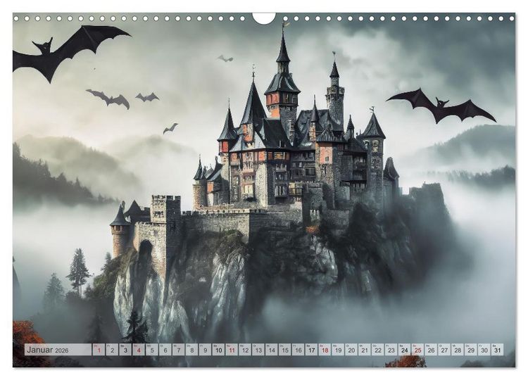 Produktbild: Dunkle Mysterien (Wandkalender 2026 DIN A3 quer), CALVENDO Monatskalender