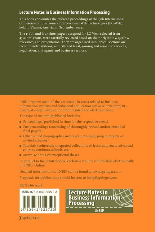 Produktbild: E-Commerce and Web Technologies
