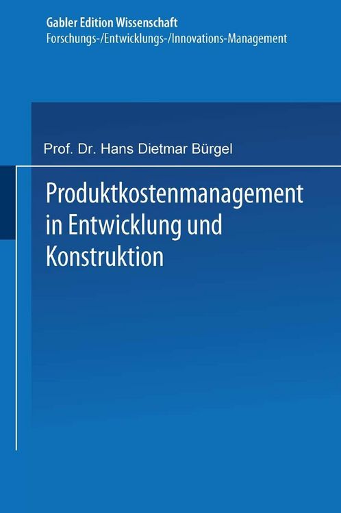 Produktbild: Produktkostenmanagement in Entwicklung und Konstruktion