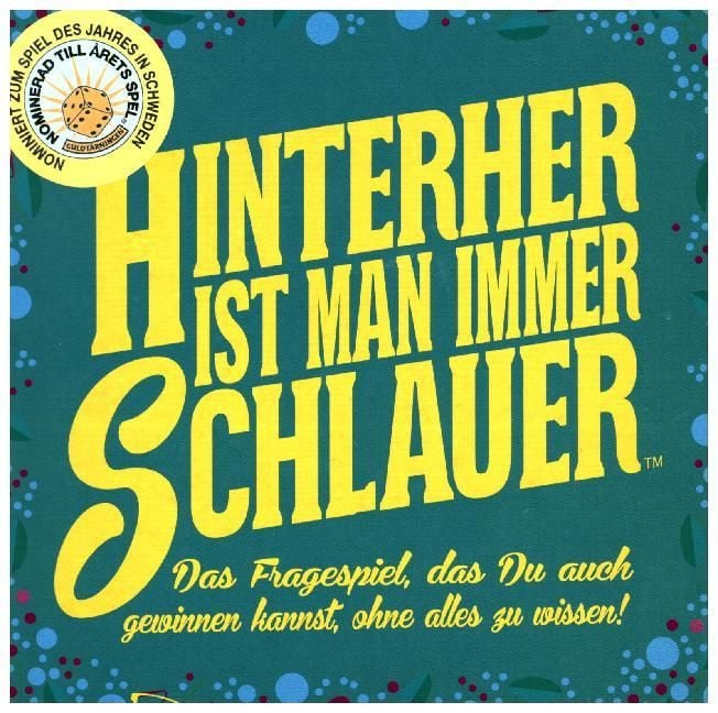 Produktbild: Pegasus - Hinterher ist man immer schlauer, Kartenspiel, Mitbringspiel