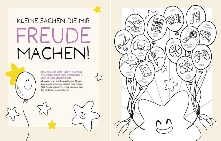 Produktbild: Little Hearts - Big Feelings - Mein Gef&uuml;hle-Malbuch