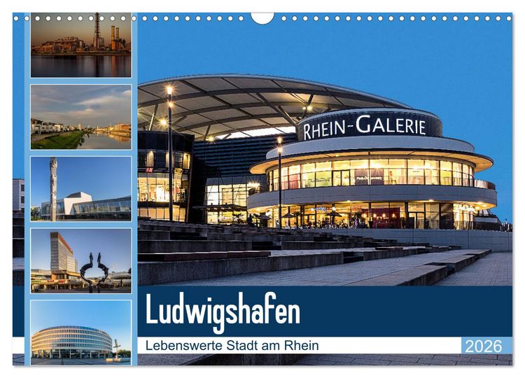 Produktbild: Ludwigshafen - Lebenswerte Stadt am Rhein (Wandkalender 2026 DIN A3 quer), CALVENDO Monatskalender