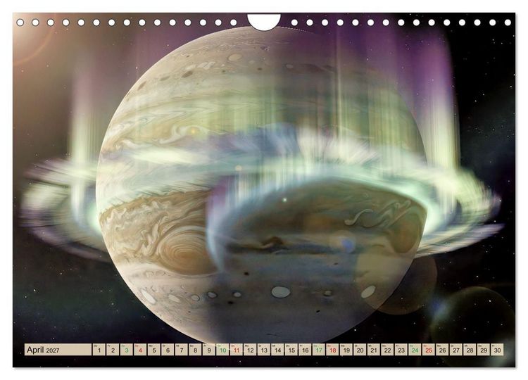 Produktbild: Jupiter, Motive inspiriert vom gr&ouml;&szlig;ten Planeten unseres Sonnensystems (Wandkalender 2027 DIN A4 quer), CALVENDO Monatskalender