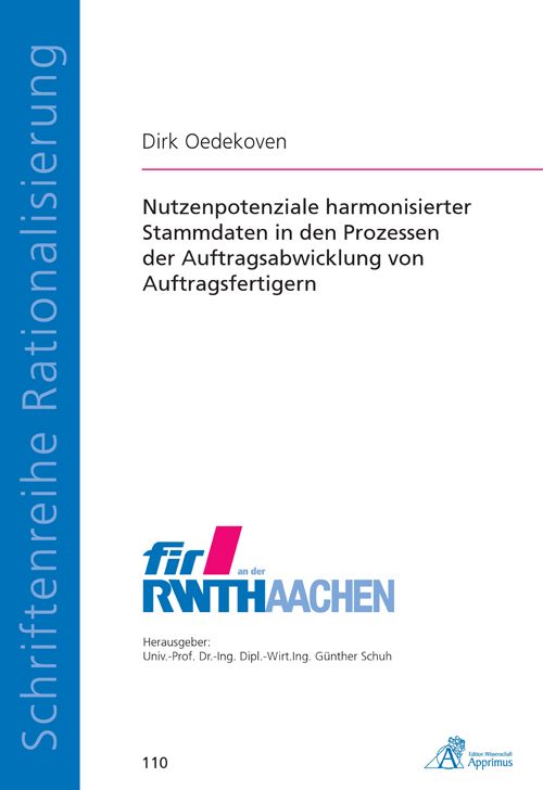 Produktbild: Nutzenpotenziale harmonisierter Stammdaten in den Prozessen der Auftragsabwicklung von Auftragsfertigern