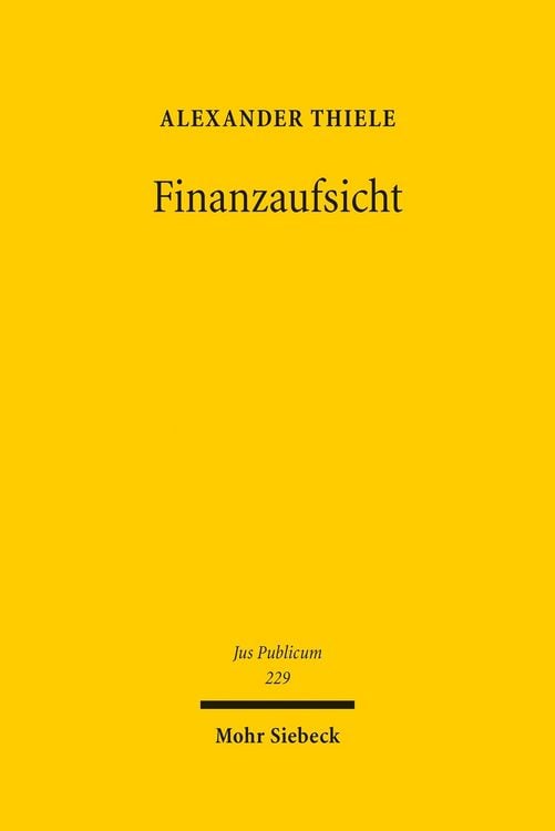 Produktbild: Finanzaufsicht