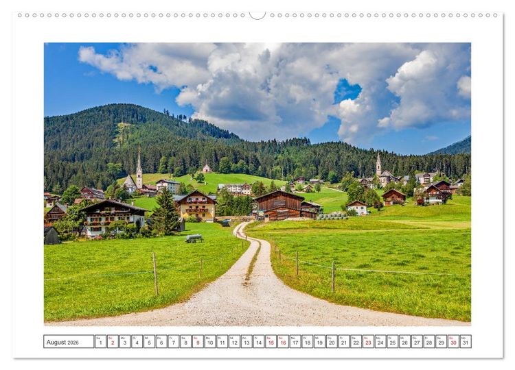 Produktbild: Herzliche Gr&uuml;&szlig;e aus Gosau (Wandkalender 2026 DIN A2 quer), CALVENDO Monatskalender