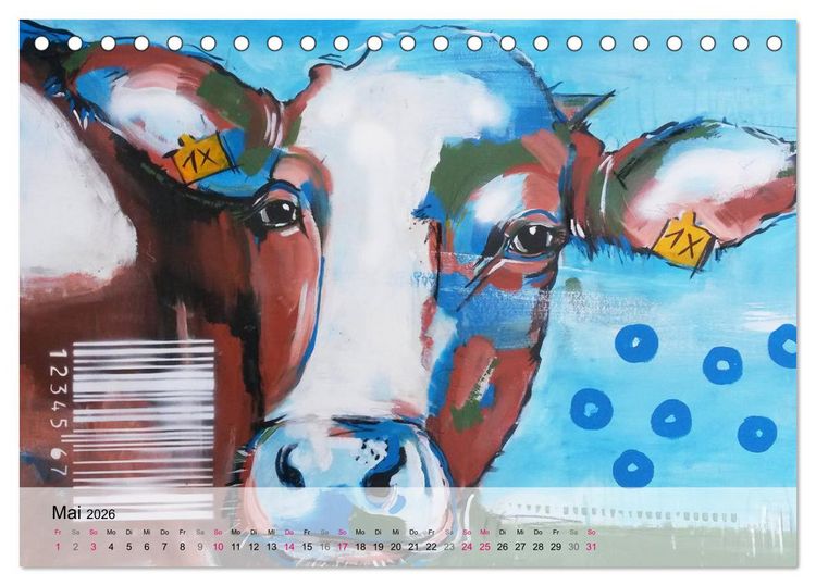 Produktbild: Kunst-Kalender von Stefanie Rogge (Tischkalender 2026 DIN A5 quer), CALVENDO Monatskalender