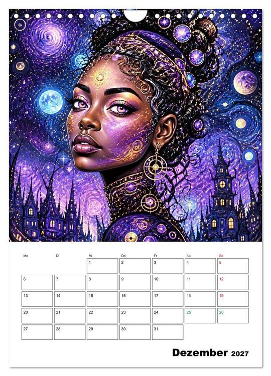 Produktbild: Mystische Gesichter der Unendlichkeit (Wandkalender 2027 DIN A4 hoch), CALVENDO Monatskalender