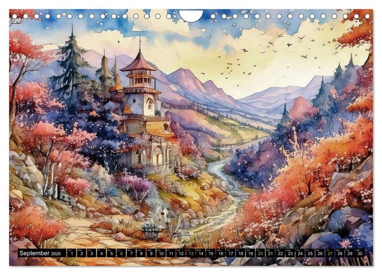 Produktbild: Visions of a Fairytale World (Wall Calendar 2026 DIN A4 landscape), CALVENDO 12 Month Wall Calendar