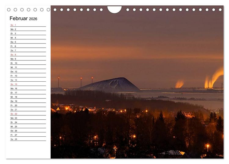 Produktbild: Schachtanlagen in Mansfeld S&uuml;dharz (Wandkalender 2026 DIN A4 quer), CALVENDO Monatskalender