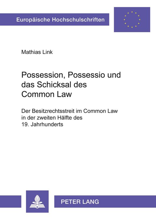 Produktbild: Possession, Possessio und das Schicksal des Common Law