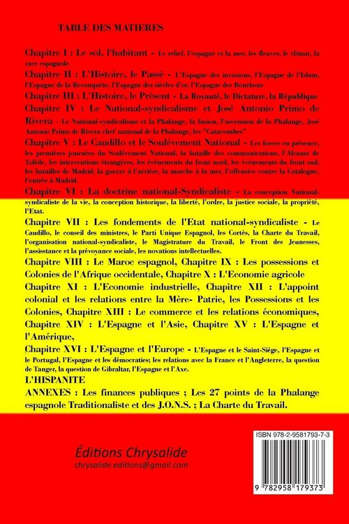 Produktbild: L'Espagne Nationale-syndicaliste