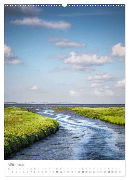 Produktbild: Amrum - Das Gesicht der Nordsee (Wandkalender 2026 DIN A2 hoch), CALVENDO Monatskalender