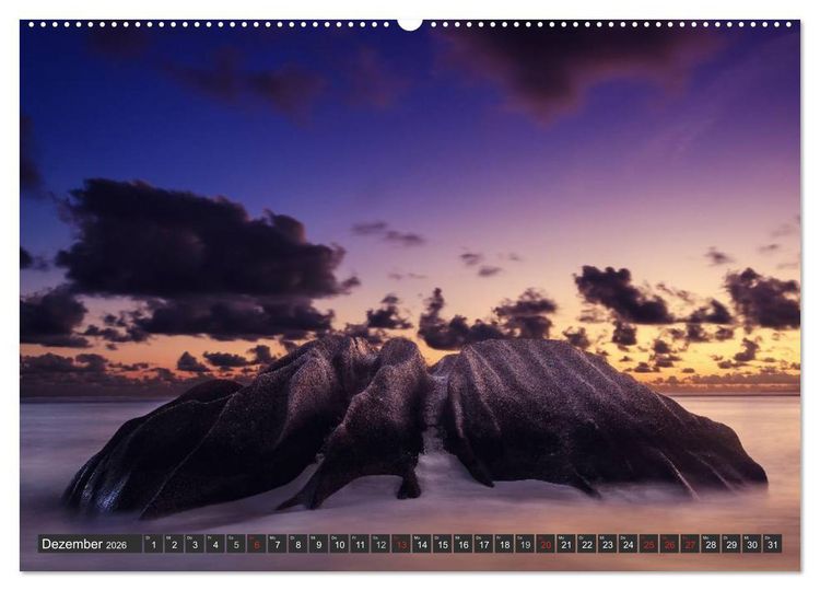 Produktbild: Seychellen &ndash; Traumstr&auml;nde im Paradies (hochwertiger Premium Wandkalender 2026 DIN A2 quer), Kunstdruck in Hochglanz