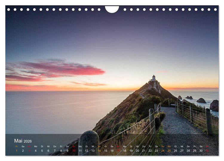 Produktbild: Neuseeland - Traumhafte Landschaften am anderen Ende der Welt (Wandkalender 2026 DIN A4 quer), CALVENDO Monatskalender