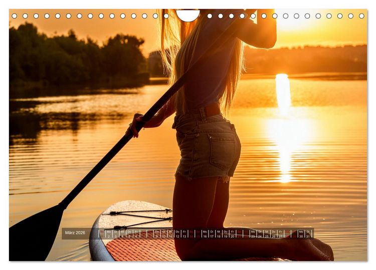 Produktbild: Im Fluss der Zeit &ndash; SUP-Momente zum Durchatmen (Wandkalender 2026 DIN A4 quer), CALVENDO Monatskalender