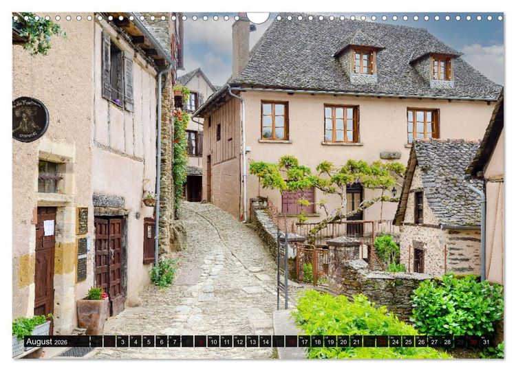 Produktbild: Conques ist eine wichtige Station am franz&ouml;sischen Jakobsweg (Wandkalender 2026 DIN A3 quer), CALVENDO Monatskalender