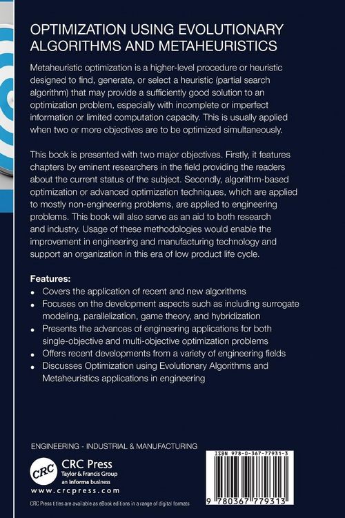 Produktbild: Optimization Using Evolutionary Algorithms and Metaheuristics
