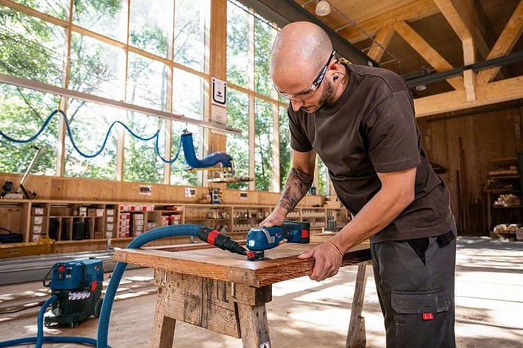 Produktbild: Bosch Professional GOP 18V-34 06018G2000 Akku-Multifunktionswerkzeug ohne Akku, ohne Ladeger&auml;t, inkl. Koffer 18 V