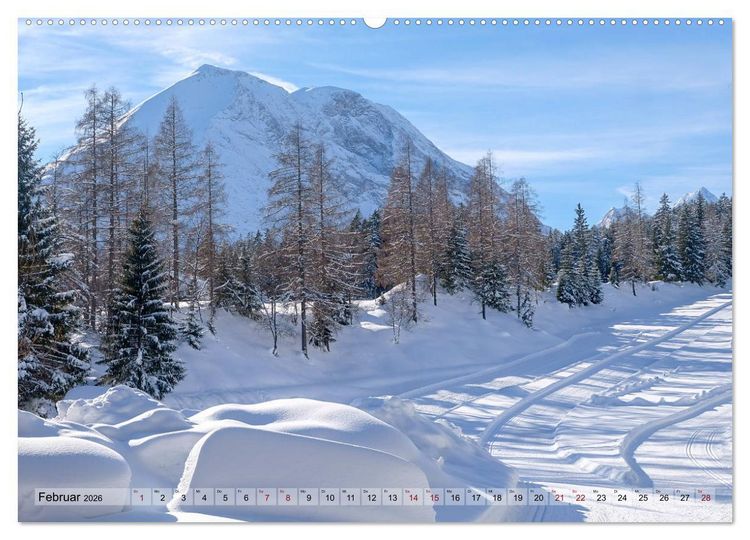 Produktbild: Schneeliebe (hochwertiger Premium Wandkalender 2026 DIN A2 quer), Kunstdruck in Hochglanz