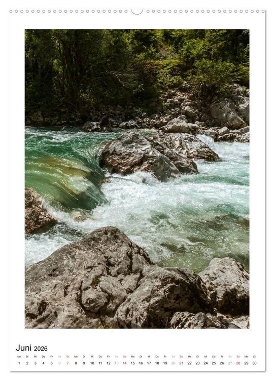Produktbild: Soca - Sloweniens Smaragdfluss (hochwertiger Premium Wandkalender 2026 DIN A2 hoch), Kunstdruck in Hochglanz