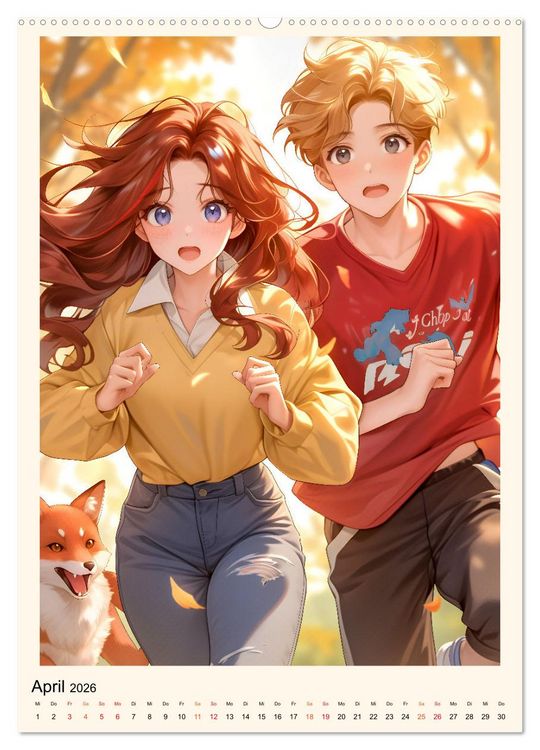 Produktbild: Manga - ein cooles Jahr (hochwertiger Premium Wandkalender 2026 DIN A2 hoch), Kunstdruck in Hochglanz