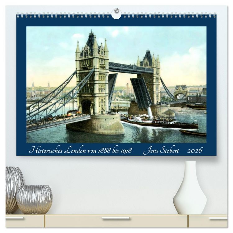 Produktbild: Historisches London von 1888 bis 1918 (hochwertiger Premium Wandkalender 2026 DIN A2 quer), Kunstdruck in Hochglanz