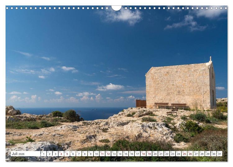 Produktbild: Malta - Gozo und Comino (Wandkalender 2026 DIN A3 quer), CALVENDO Monatskalender