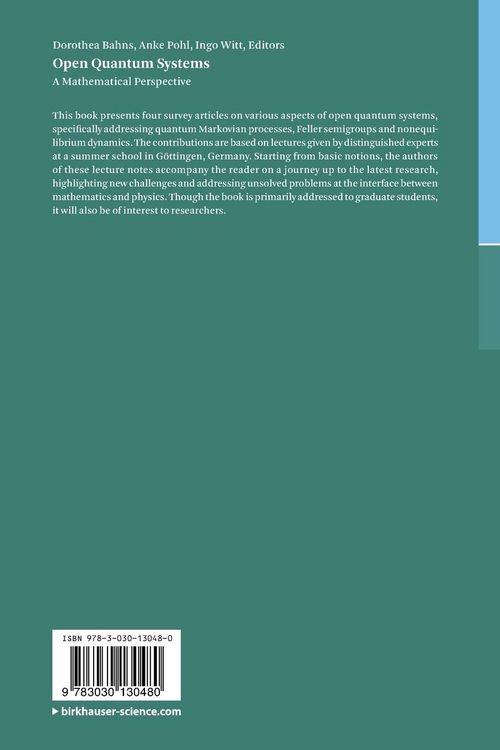 Produktbild: Open Quantum Systems