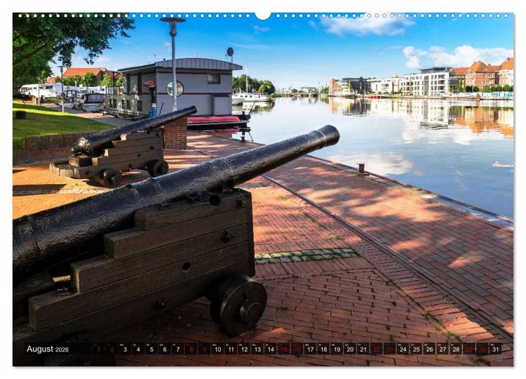 Produktbild: EMDEN, Seehafenstadt in Ostfriesland (Wandkalender 2026 DIN A2 quer), CALVENDO Monatskalender