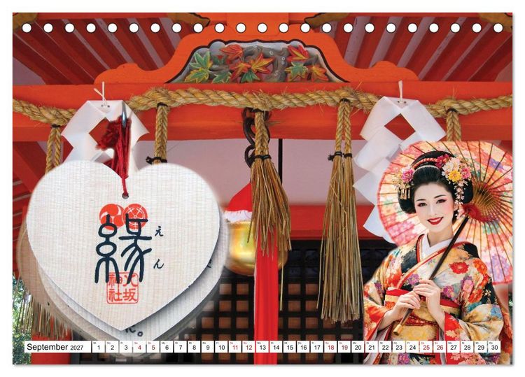 Produktbild: Farbenfrohes Japan (Tischkalender 2027 DIN A5 quer), CALVENDO Monatskalender