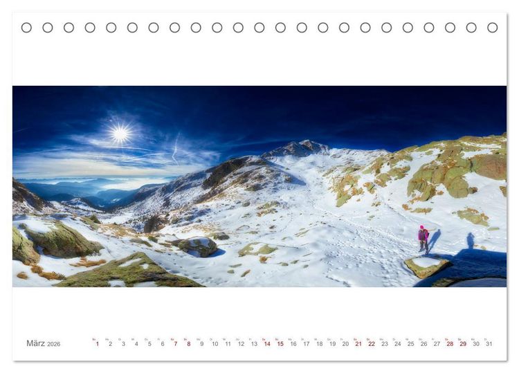 Produktbild: BergBlicke! (Tischkalender 2026 DIN A5 quer), CALVENDO Monatskalender