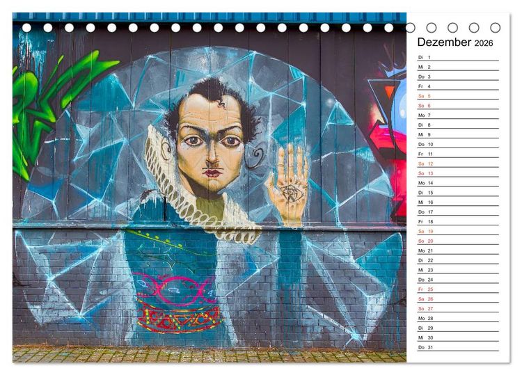 Produktbild: Graffiti (Tischkalender 2026 DIN A5 quer), CALVENDO Monatskalender