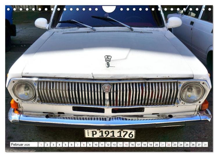 Produktbild: Auto-Legende Wolga - Ein Oldtimer aus der UdSSR auf Kuba (Wandkalender 2026 DIN A4 quer), CALVENDO Monatskalender