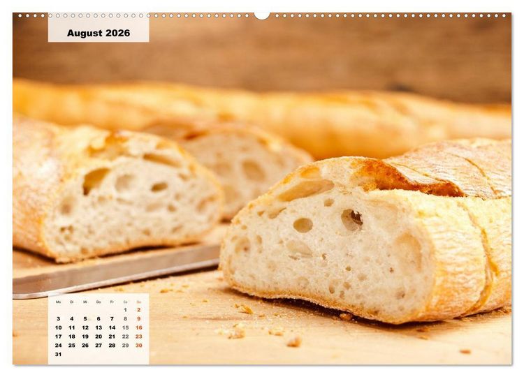 Produktbild: BROTART / 2026 (Wandkalender 2026 DIN A2 quer), CALVENDO Monatskalender